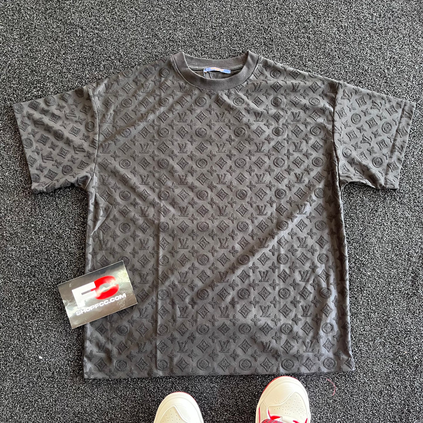 LV MONOGRAM ALL OVER BLACK SHIRT