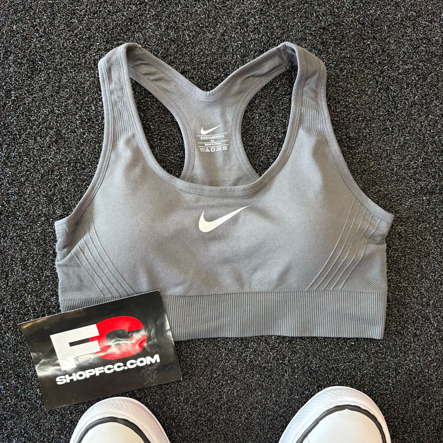 NIKE SPORT BRA GREY