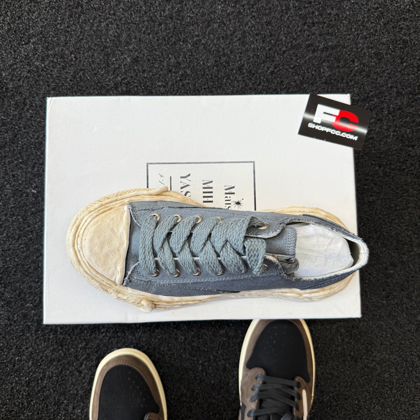 Maison Mihara Yasuhiro Peterson Low 'Garment Dyed - Black White'