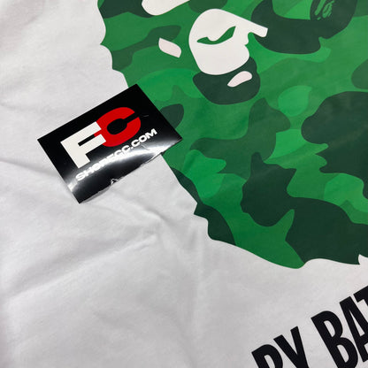 BAPE APE GREEN WHITE TEE