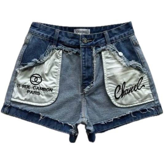 CHANEL INSIDE OUT JEAN SHORTS