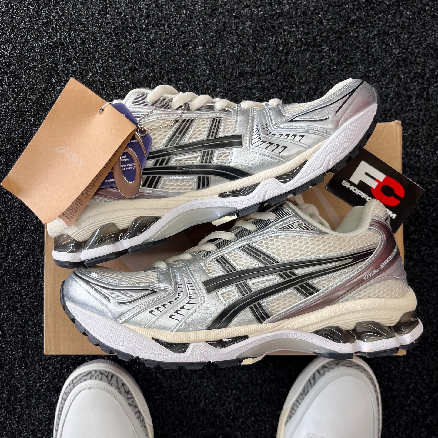 ASICS GEL K14 CREAM BLACK METALLIC PLUM