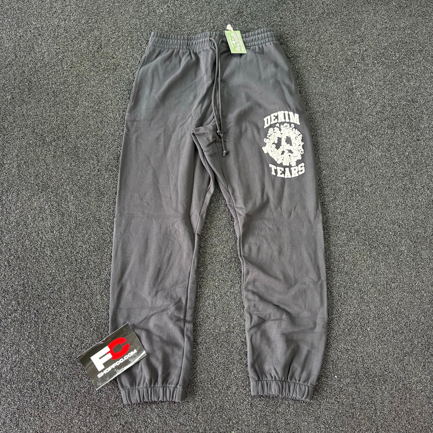 Denim Tears University Sweatpants 'Black/Grey'