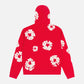 Denim Tears Cotton Wreath Zip Hoodie 'Red'