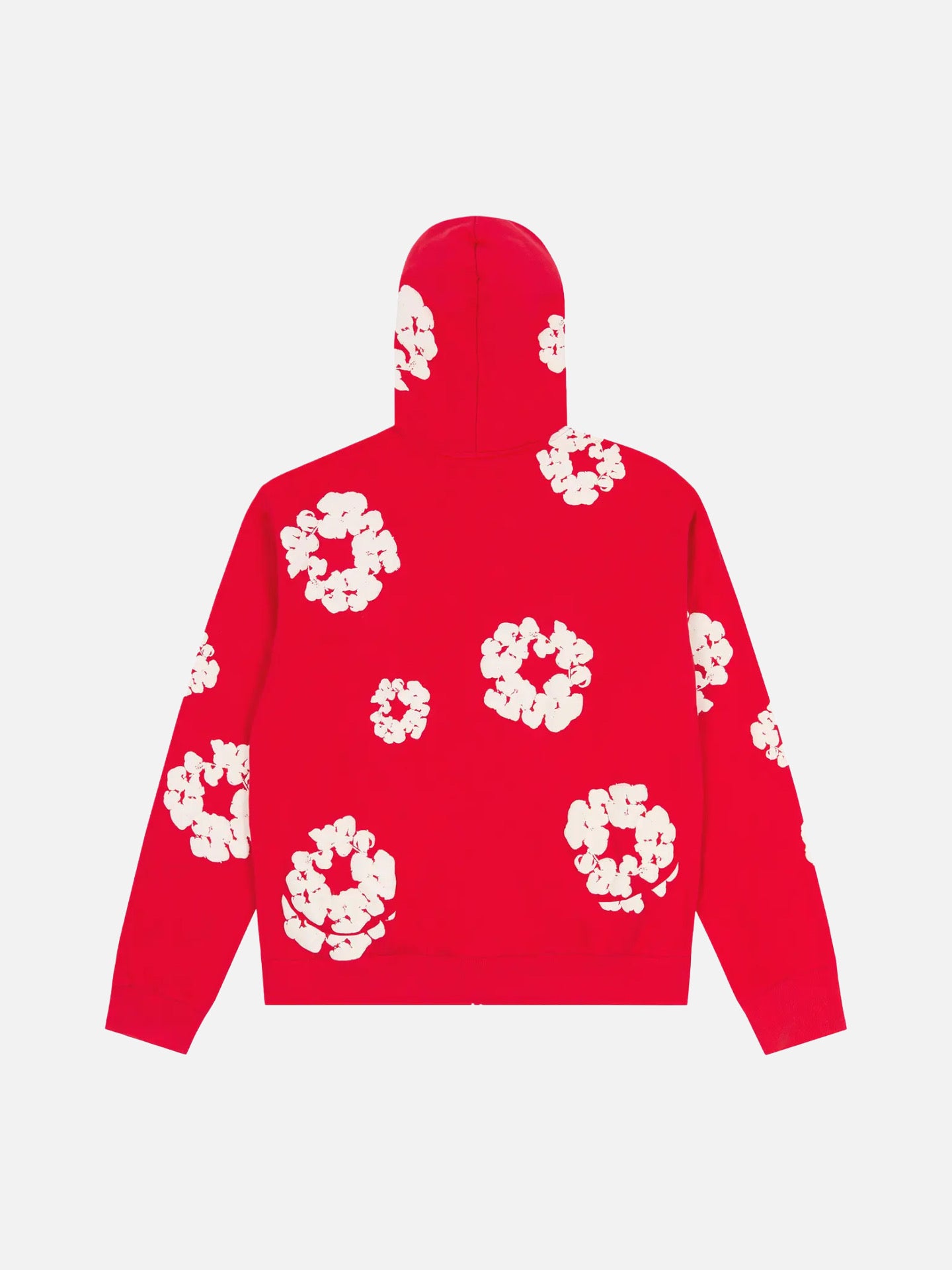 Denim Tears Cotton Wreath Zip Hoodie 'Red'