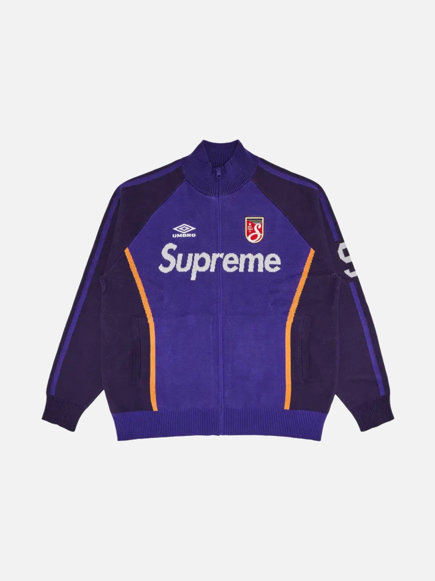 Supreme x Umbro Zip Up Sweater 'Purple'