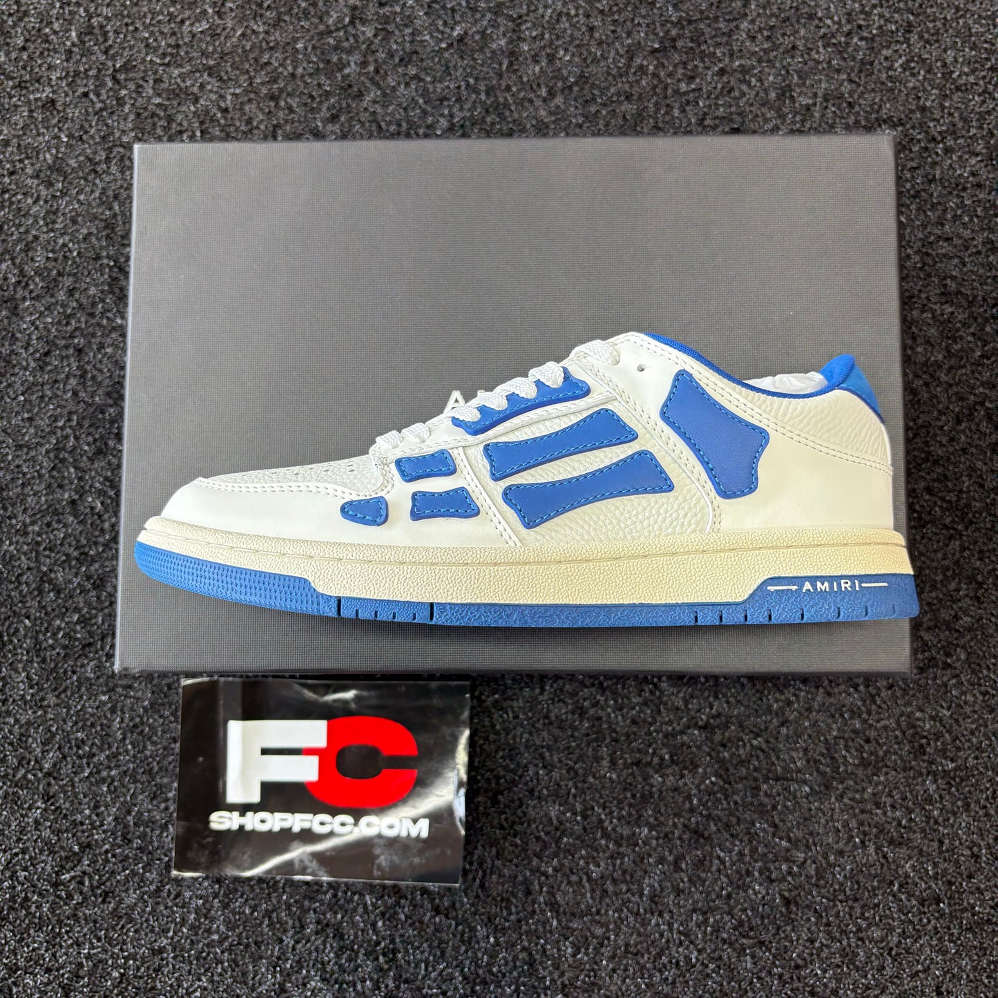 Amiri Skel Top Low 'White Blue'