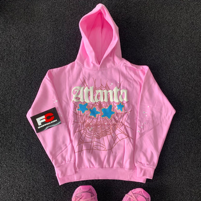 SP5DER ATLANTA PINK HOODIE