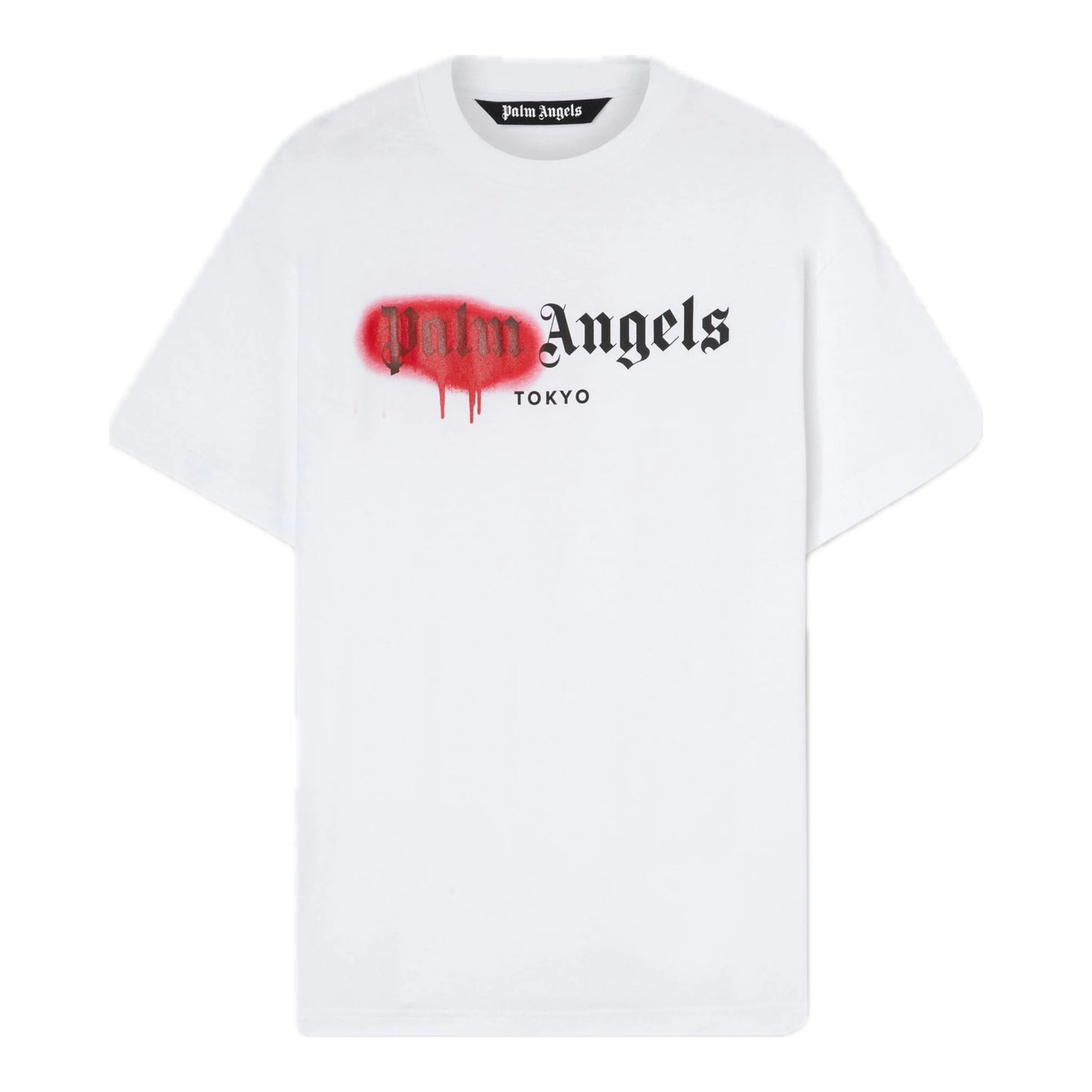 PALM ANGELS TEE SPRAY PAINT RED