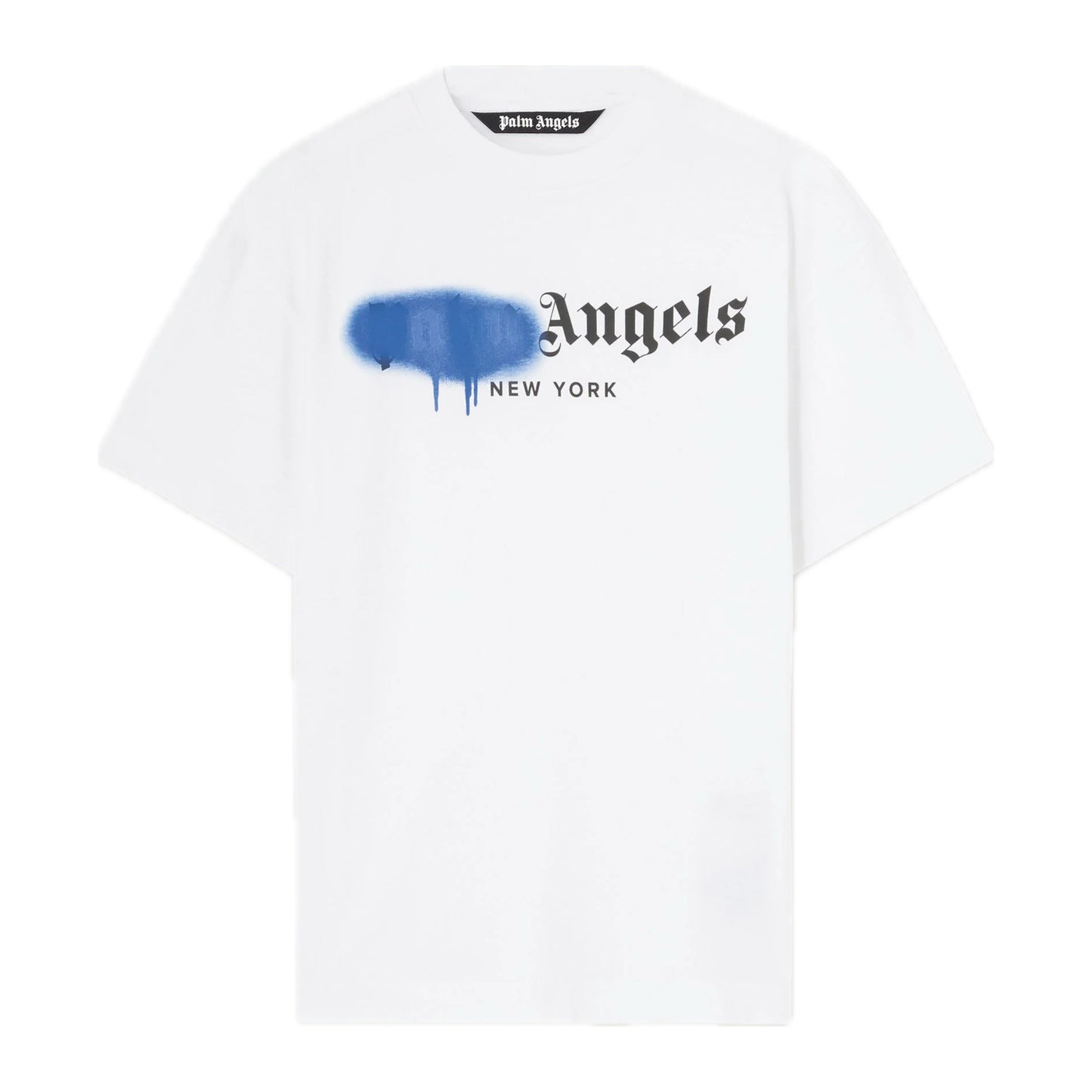 PALM ANGELS TEE SPRAY PAINT BLUE