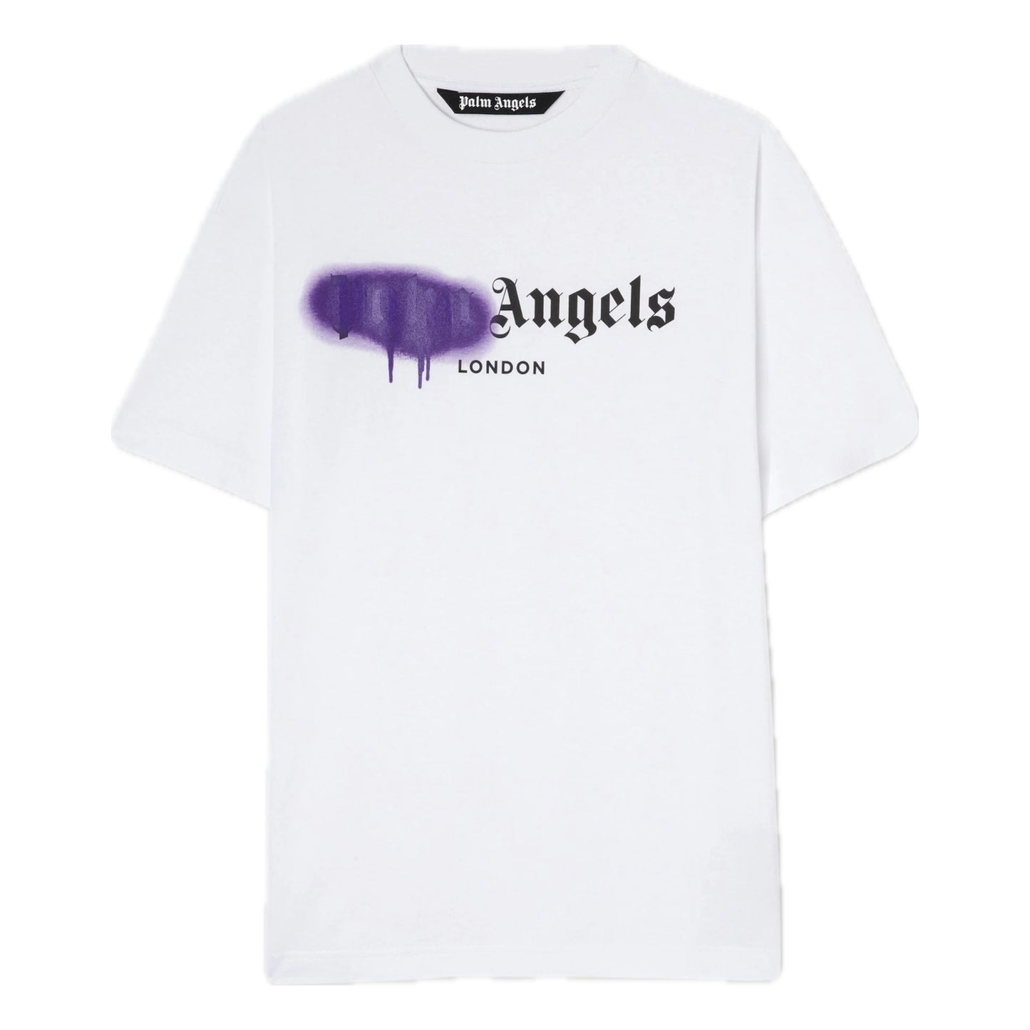 PALM ANGELS TEE SPRAY PAINT PURPLE