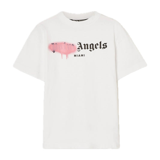 PALM ANGELS TEE SPRAY PAINT PINK