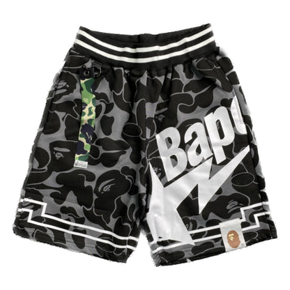 BAPE GREY BLACK SHORTS