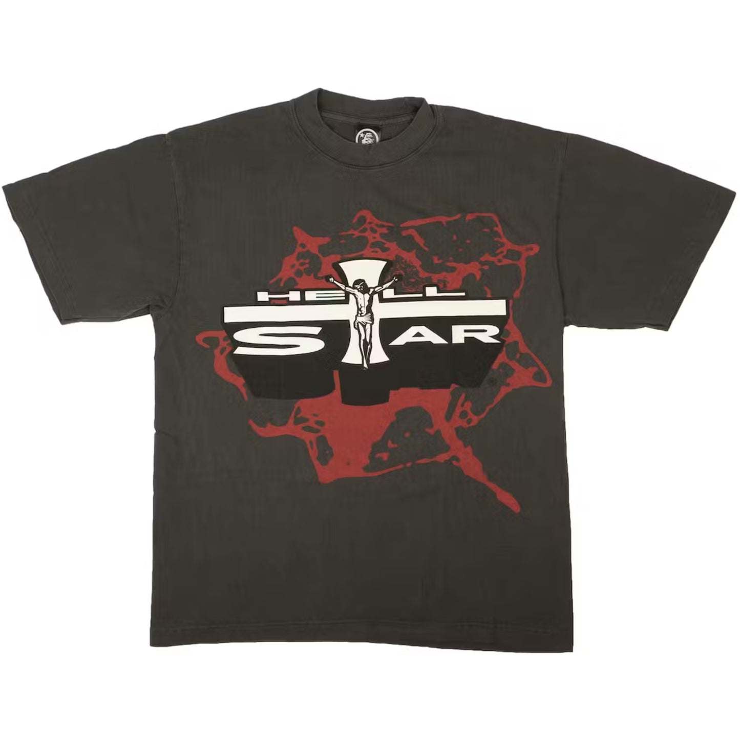 HELLSTAR JESUS TEE BLACK