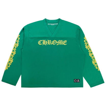 Chrome Hear*s GREEN MESH JERSEY TEE LS