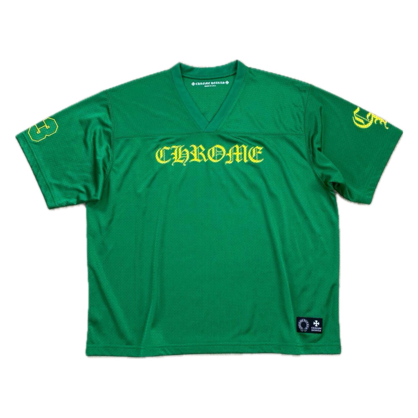 Chrome Hear*s GREEN MESH JERSEY TEE