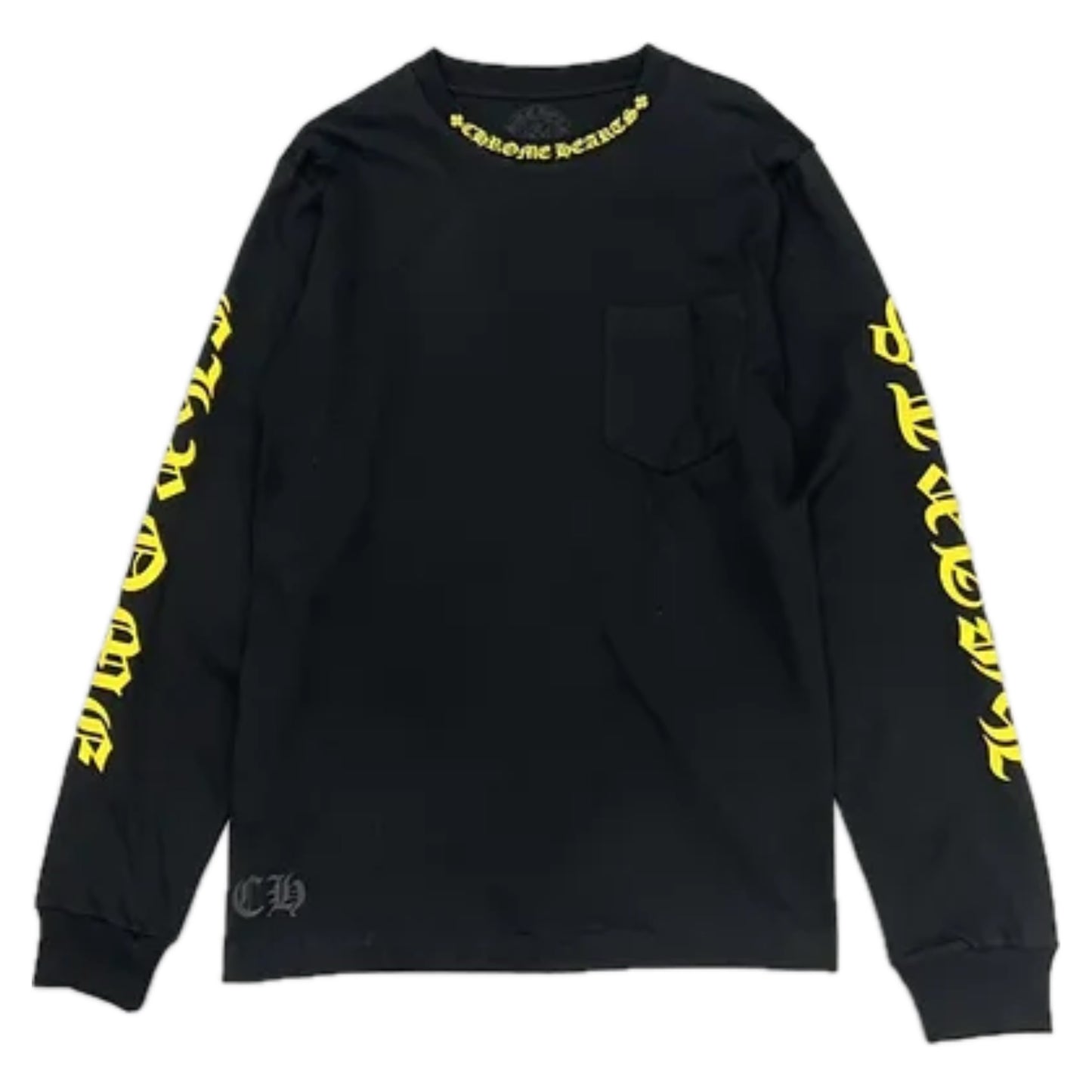 CHROME HEAR*S BLACK YELLOW LS TEE