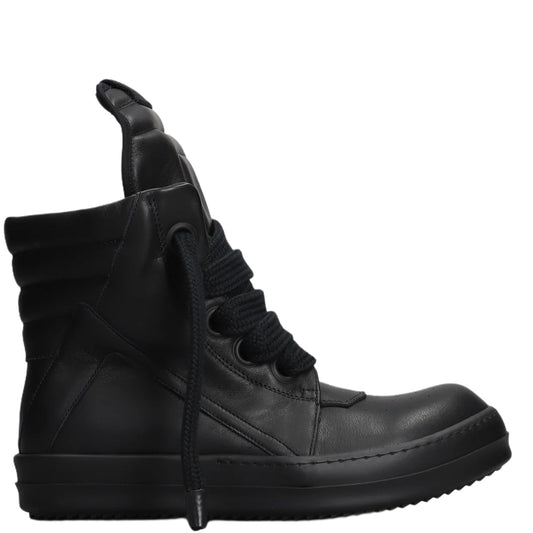 R*ck Owens GEOBASKET BLACK LEATHER