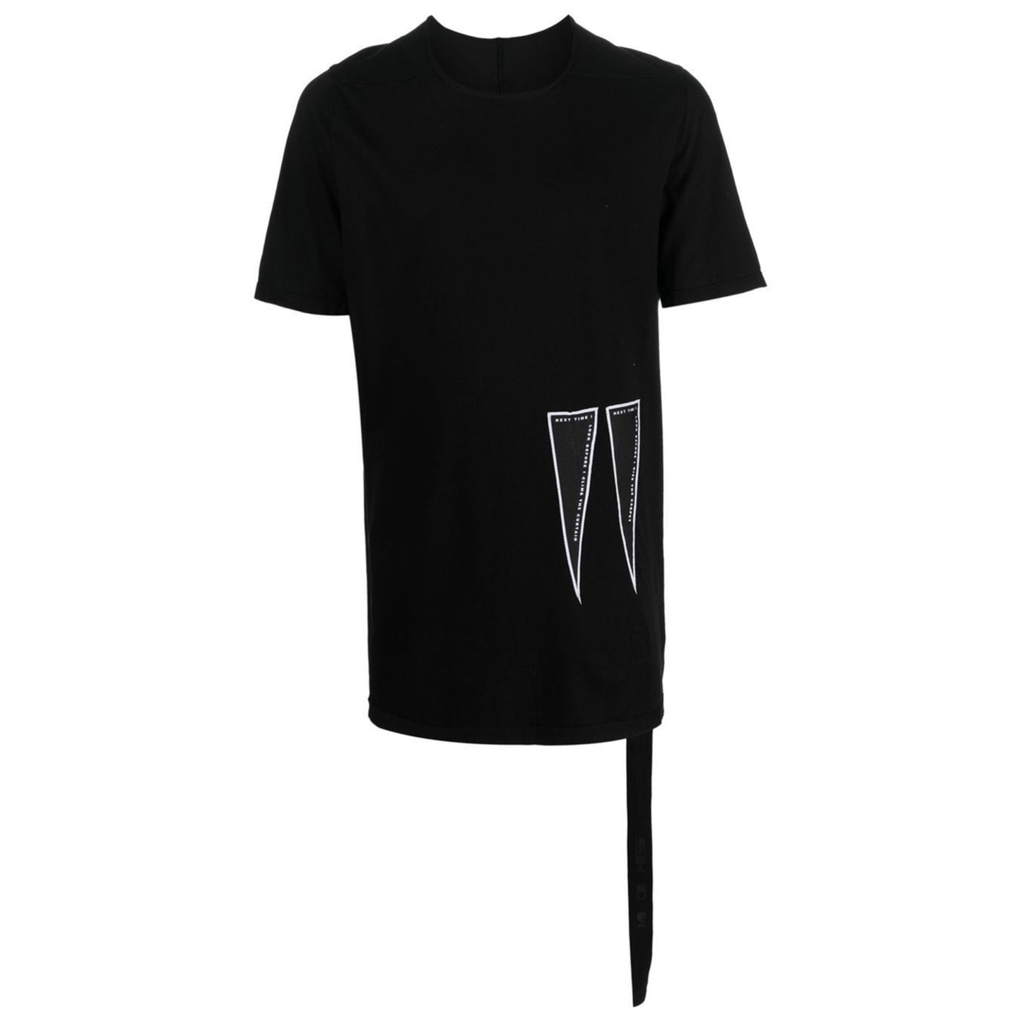 R*ck Owens DRKSHDW SLOGAN TEE BLACK