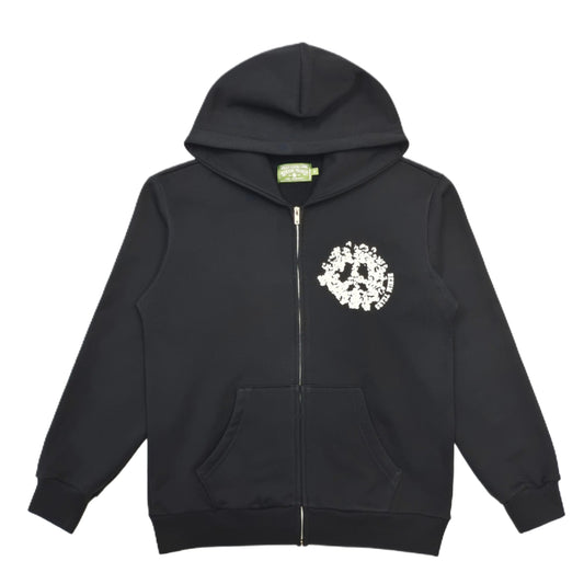 DENIM TEARS HOODIE UNIVERSITY BLACK