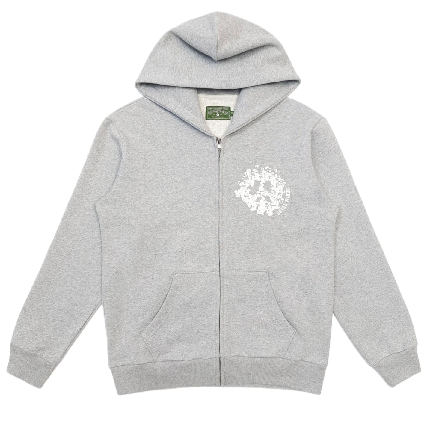 DENIM TEARS HOODIE UNIVERSITY GREY