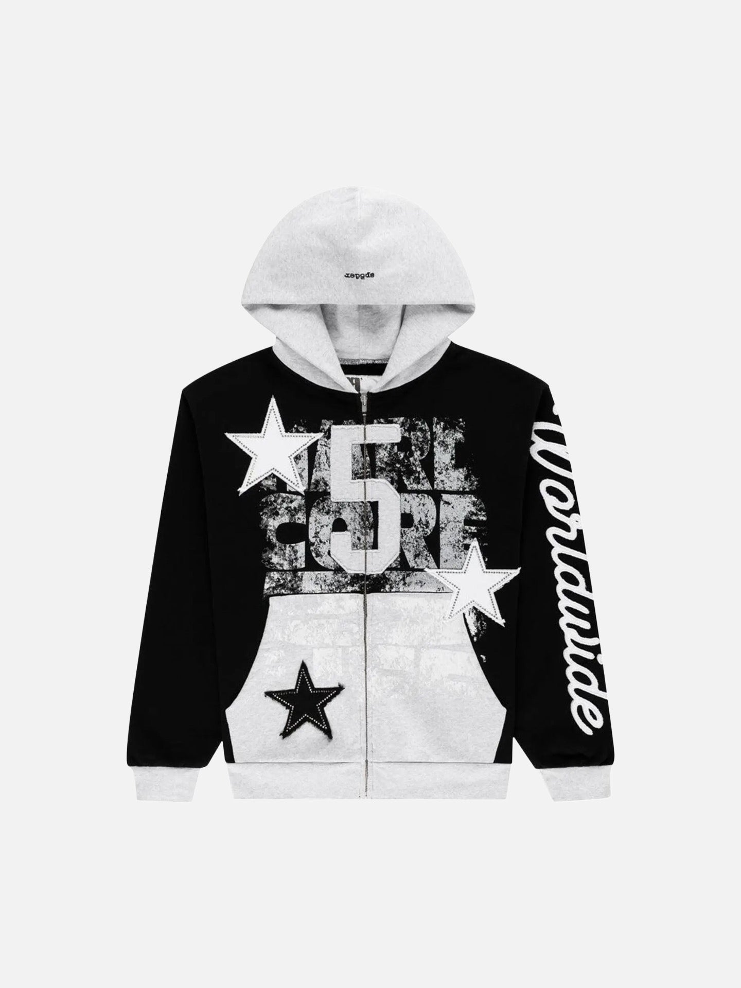 Sp5der Triple 5 Stitch Zip Up 'Black'