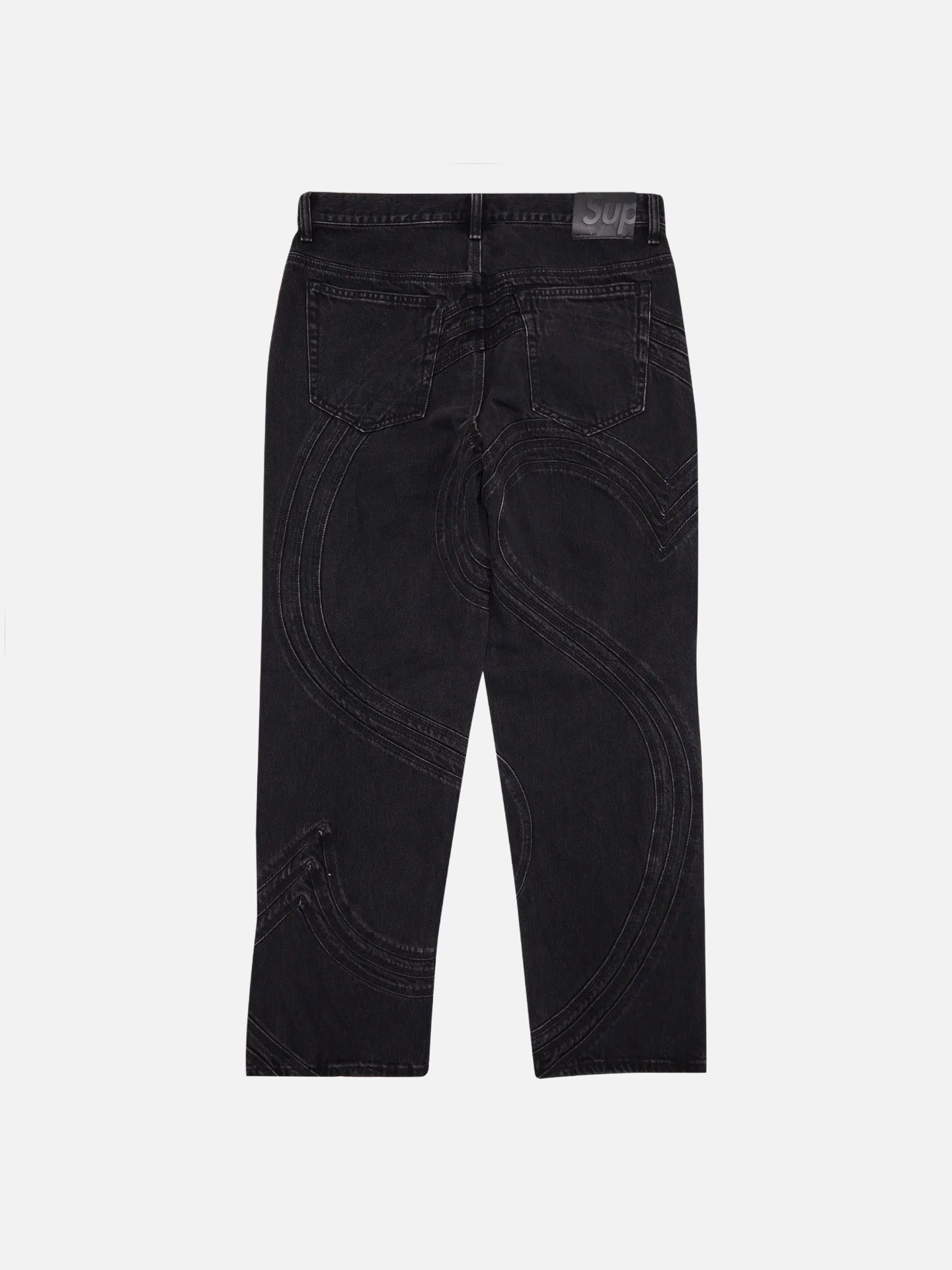 Supreme S Logo Loose Fit Jean 'Washed Black'