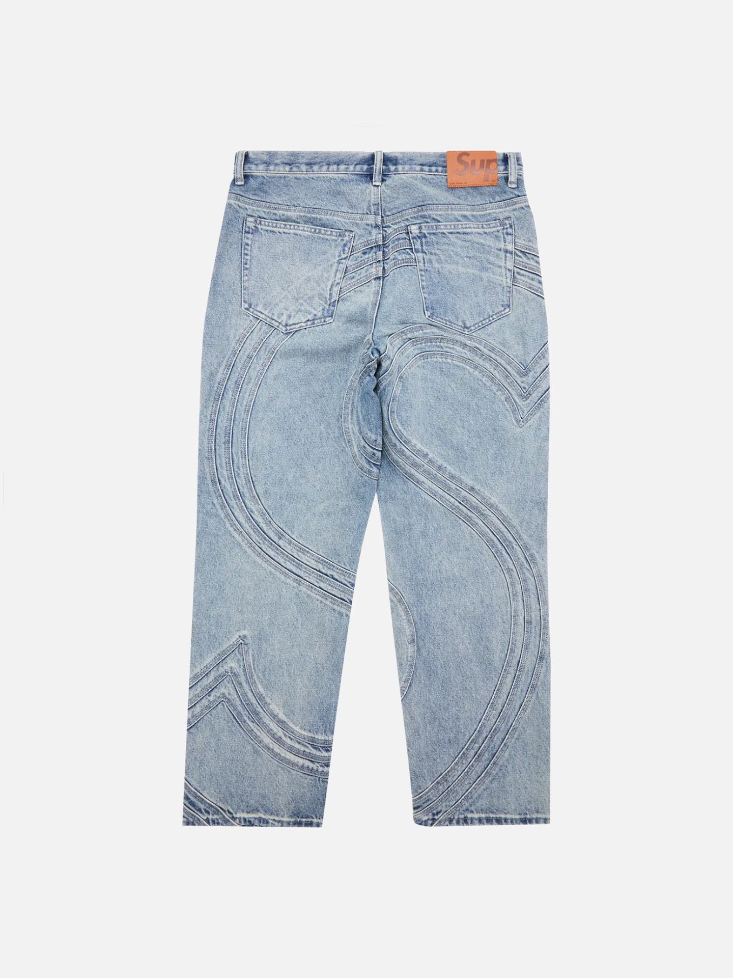 Supreme S Logo Loose Fit Jean 'Washed Blue'