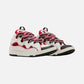Lanvin Wmns Curb Sneakers 'Red White'