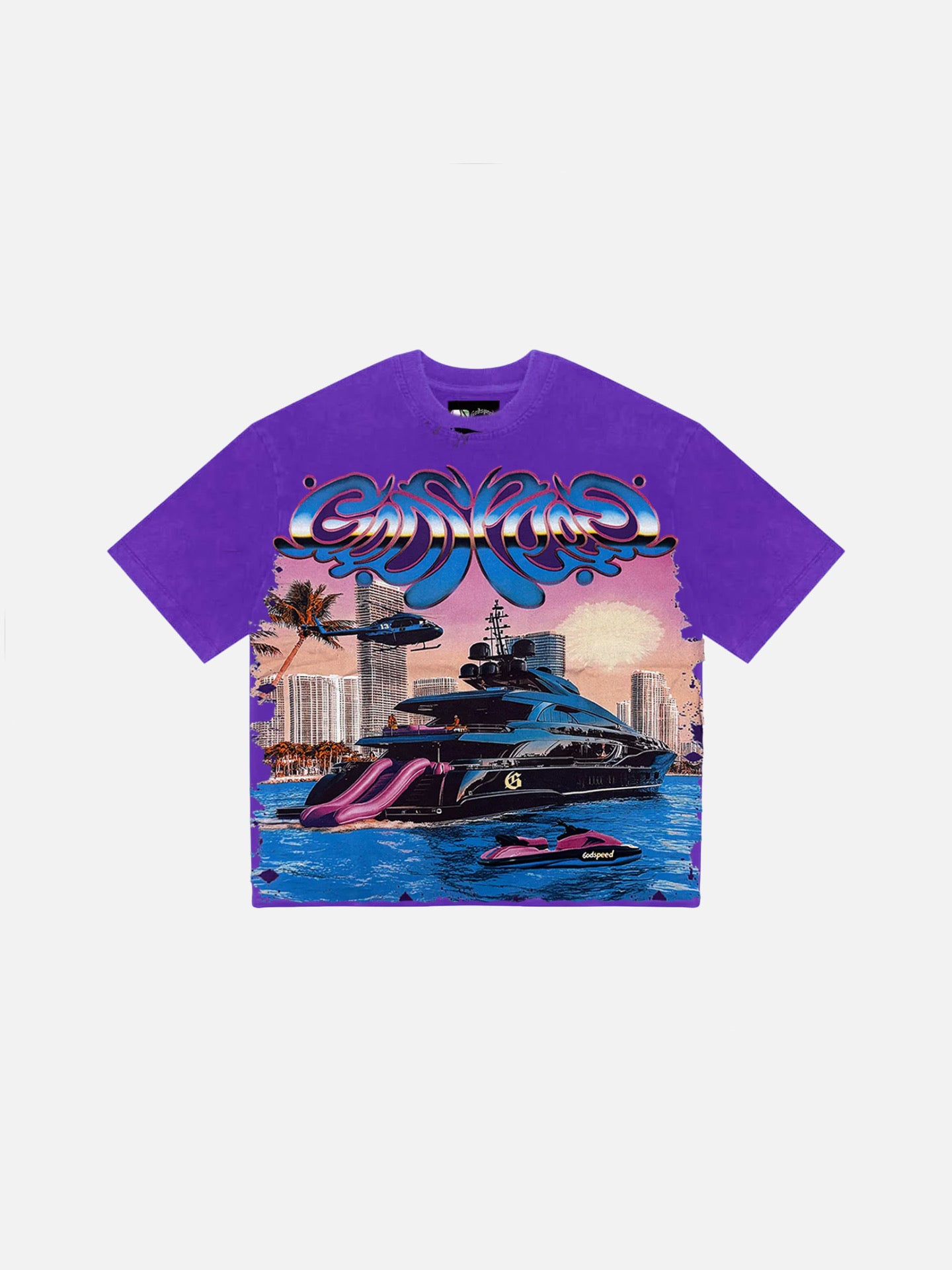 Godspeed Miami Yacht Tee ‘Purple’ (Miami Exclusive)