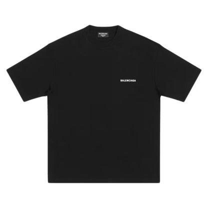 Balenc*aga BACK LOGO BLACK TEE