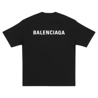 Balenc*aga BACK LOGO BLACK TEE