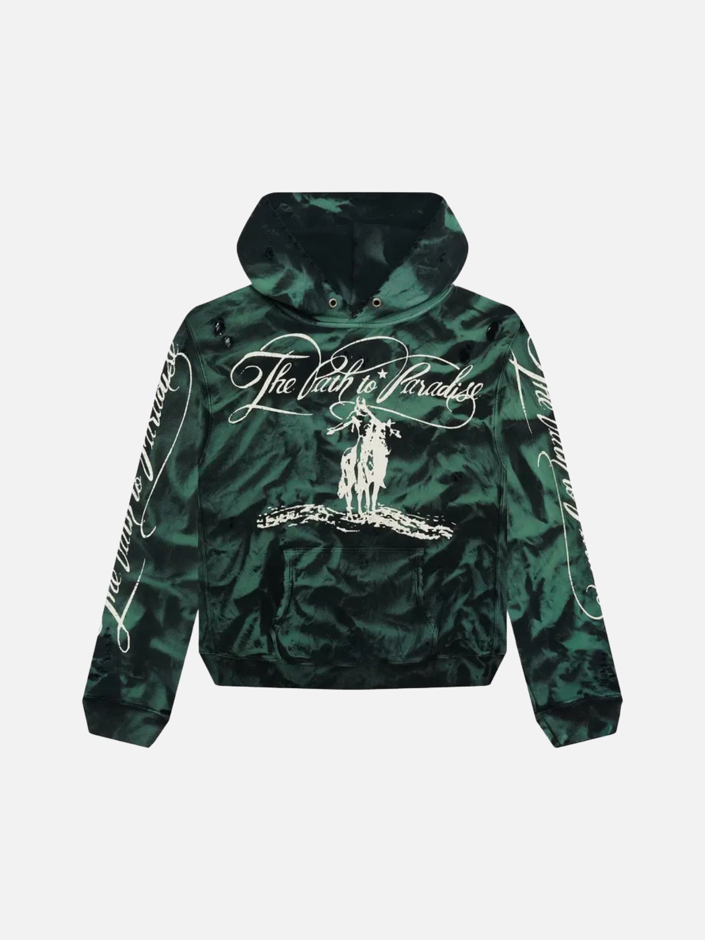 Hellstar Marble Paradise Hoodie 'Green'
