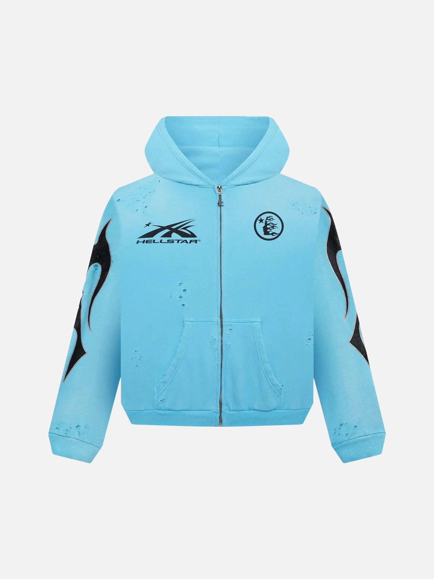 Hellstar Studios Zip Hoodie 'Blue'