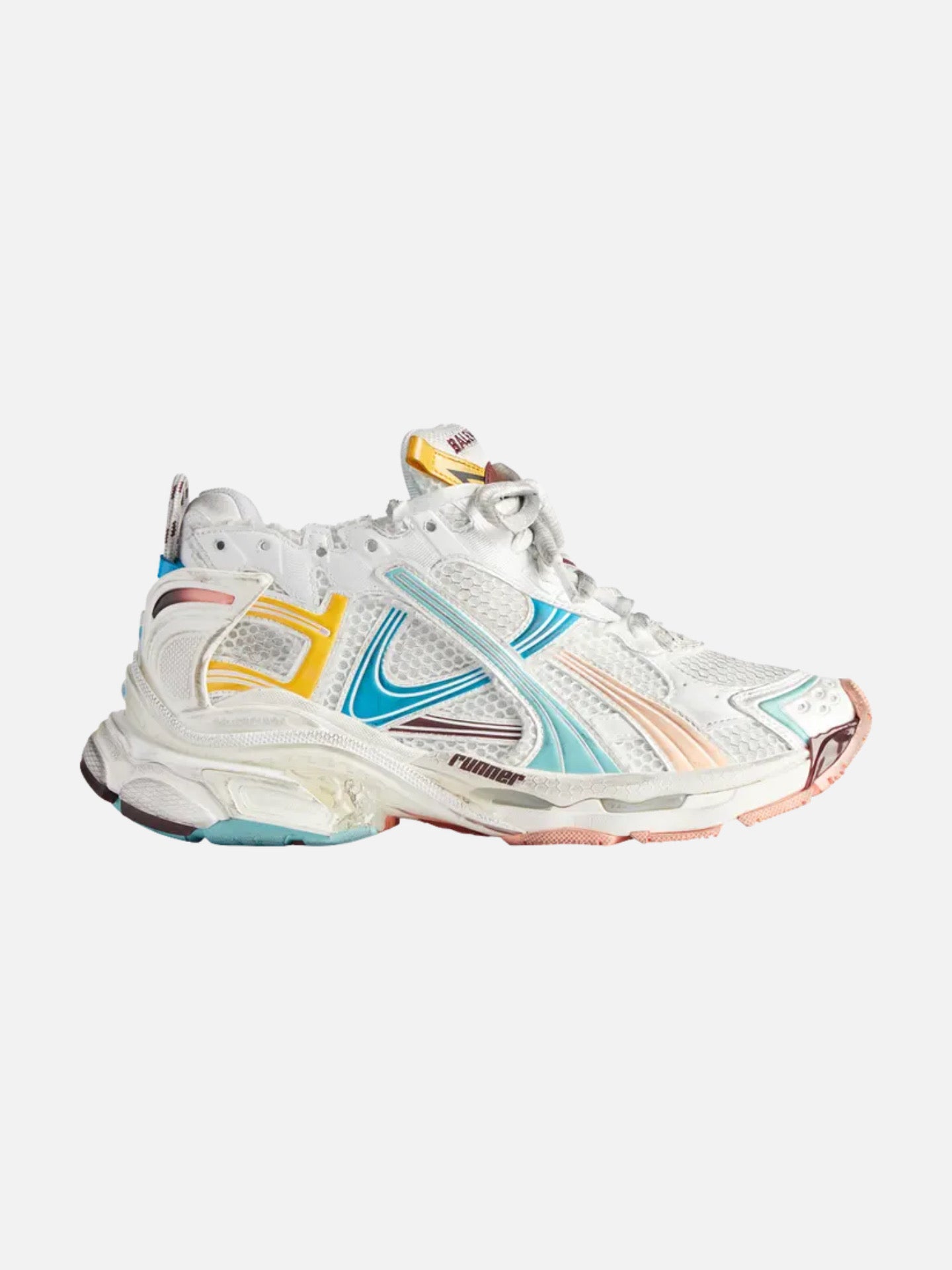Balenciaga Wmns Runner Sneaker 'Worn-Out - White Blue Pink'