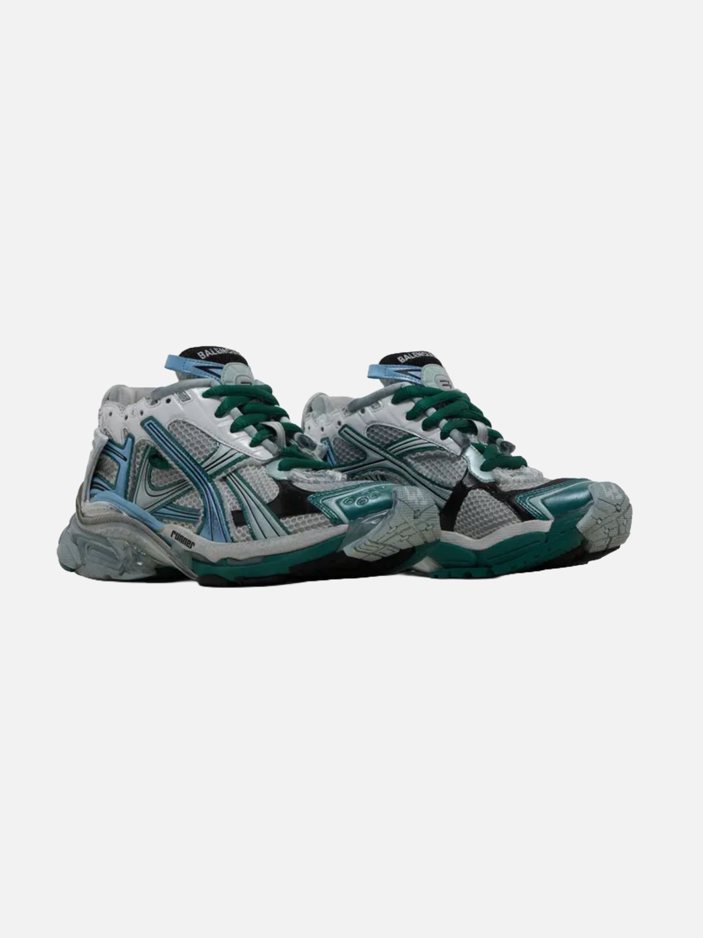Balenciaga Runner Sneaker 'White Green Blue'