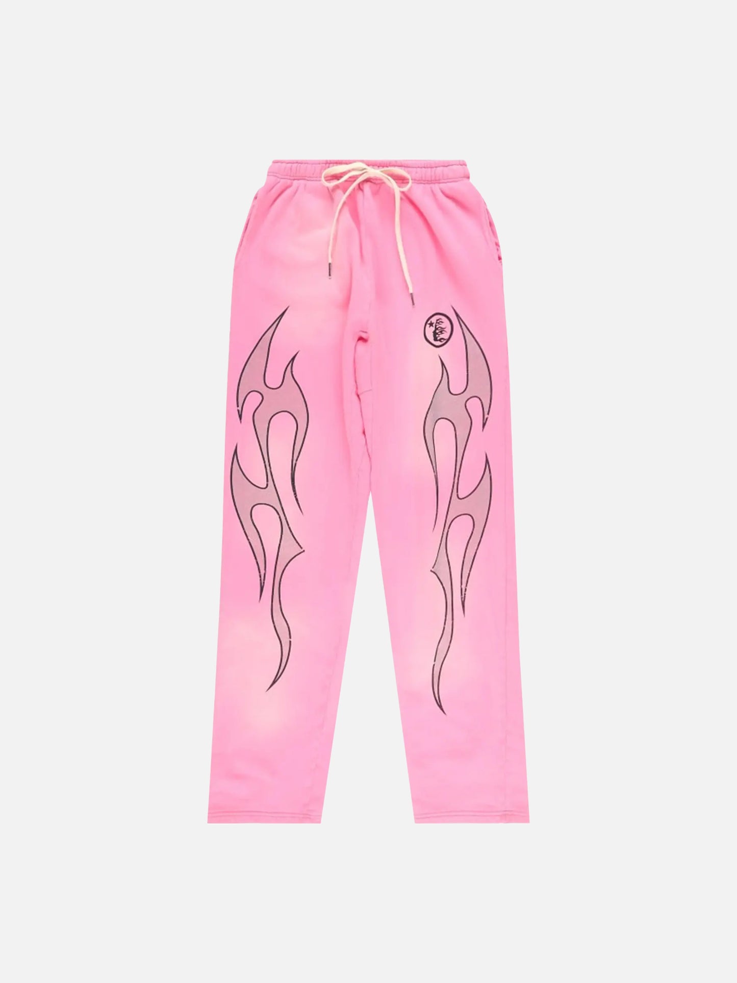 Hellstar Flame Sweatpants 'Pink/Silver'