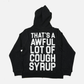 Awful Lot Of Cough Syrup Rhinestone Hoodie 'Black'