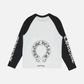 Chrome Hearts Horseshoe Neck Logo 3/4 Shirt 'Black/White'