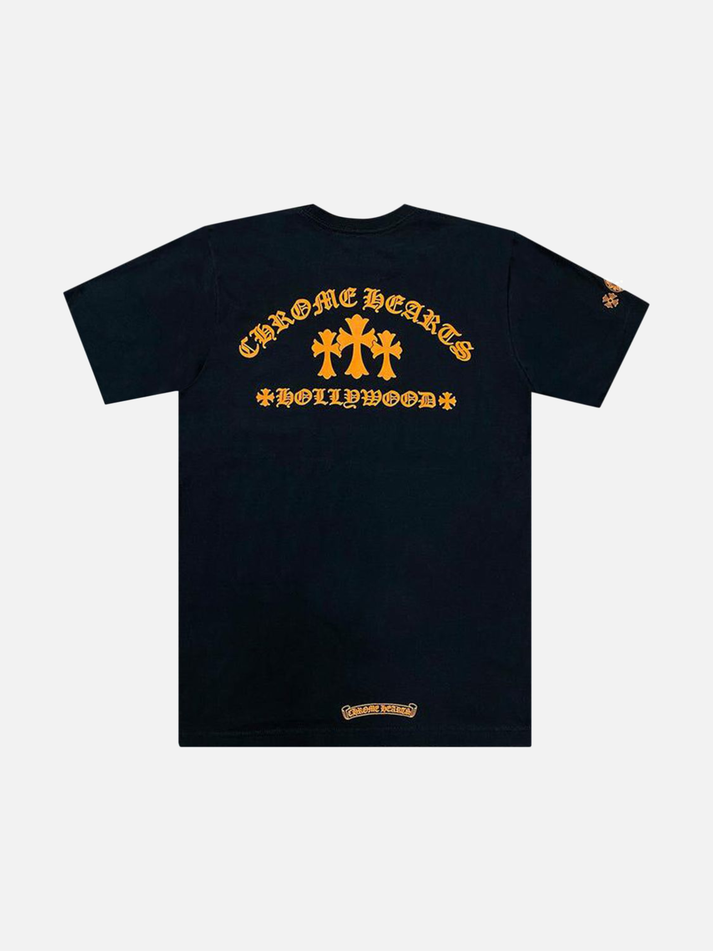 Chrome Hearts Triple Cross Hollywood Pocket Tee 'Black/Orange'