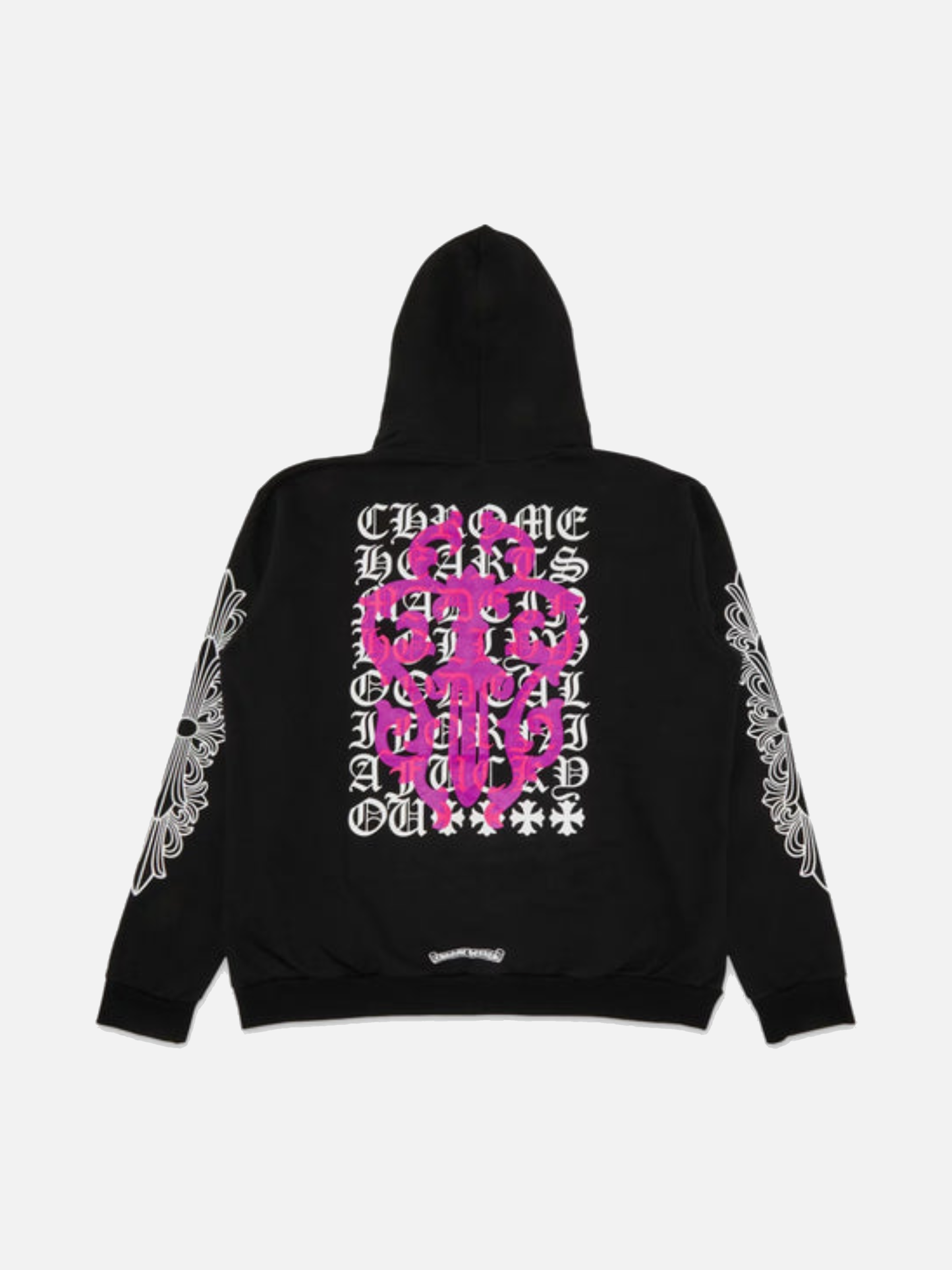 Chrome Hearts Eye Chart Dagger Zip-Up Hoodie 'Black'