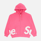 Supreme Big Logo Zip Up Hooded Sweatshirt 'Magenta'