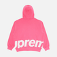 Supreme Big Logo Zip Up Hooded Sweatshirt 'Magenta'