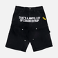 Awful Lot Of Cough Syrup Carpenter Shorts 'Black'