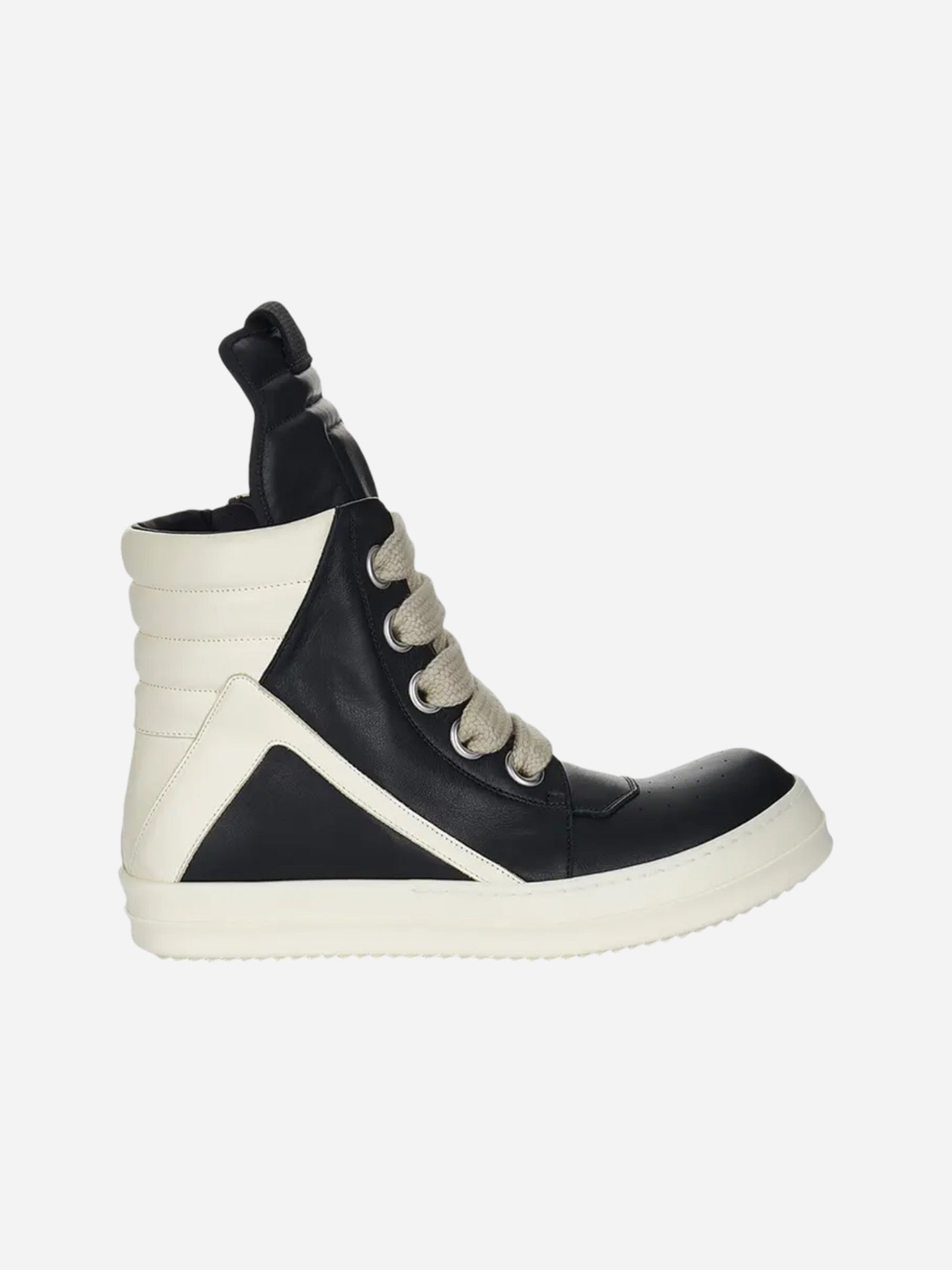 Rick Owens Lido Jumbo Laced Geobasket High 'Black Milk'