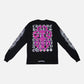 Chrome Hearts Eye Chart Long Sleeve Tee 'Black/Pink'