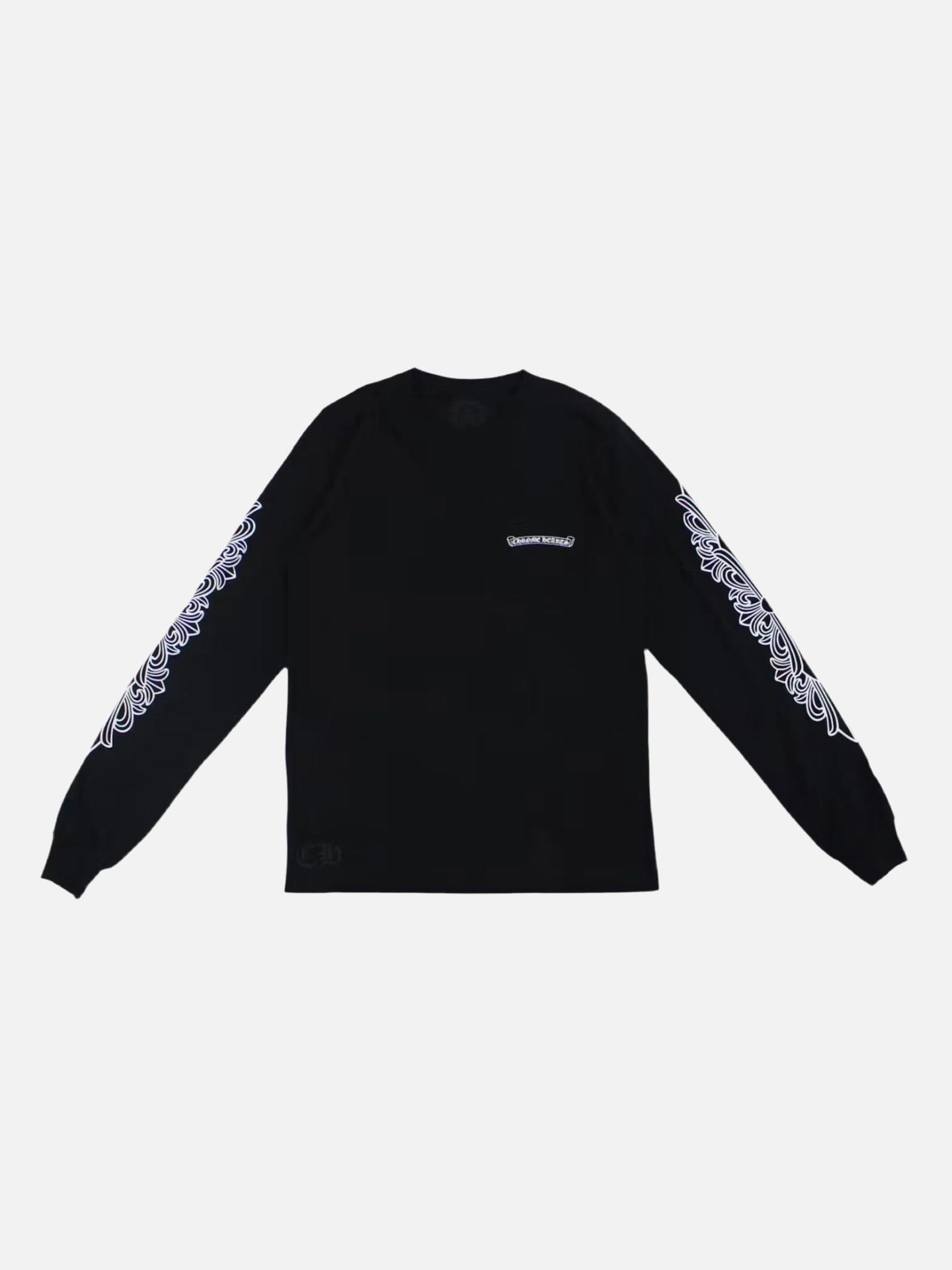 Chrome Hearts Eye Chart Long Sleeve Tee 'Black/Pink'
