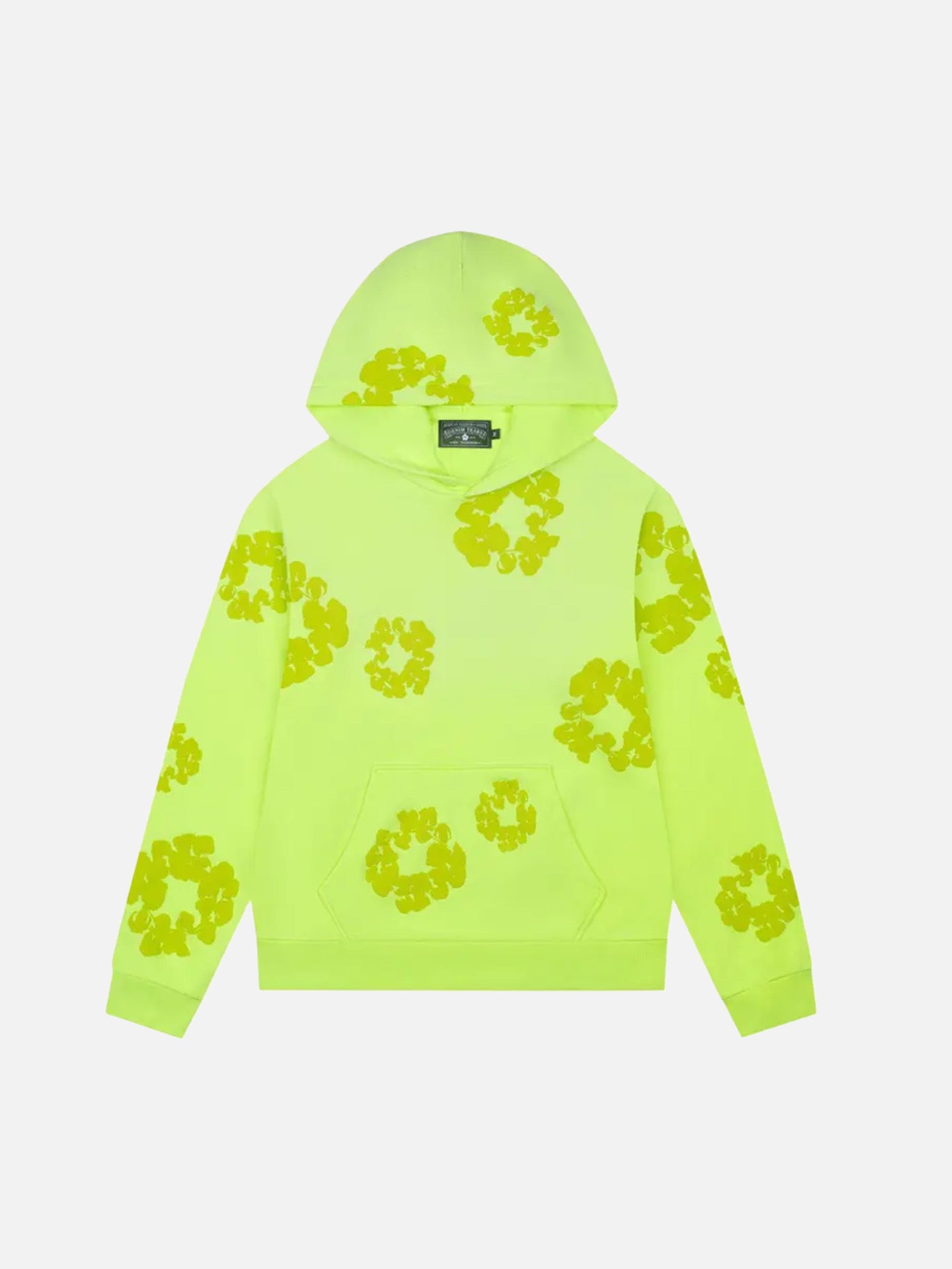Denim Tears Mono Cotton Wreath Hoodie 'Neon Green'