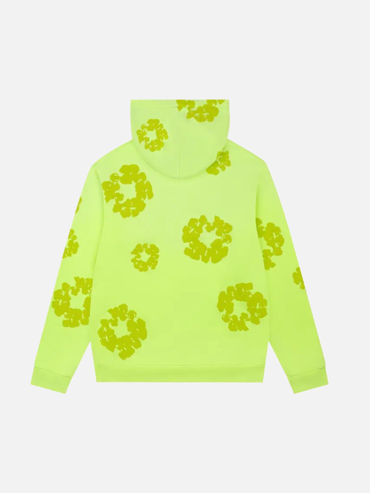 Denim Tears Mono Cotton Wreath Hoodie 'Neon Green'