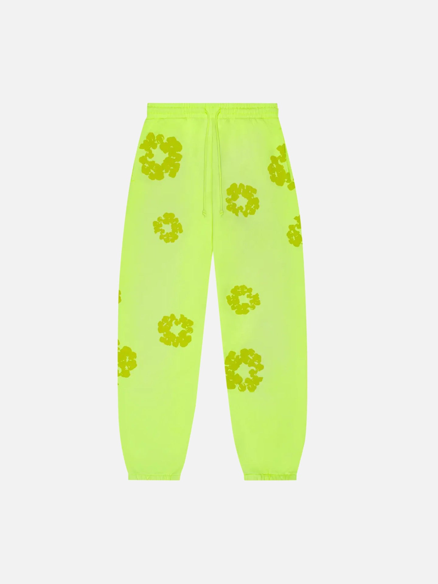 Denim Tears Mono Cotton Wreath Sweatpants 'Neon Green'